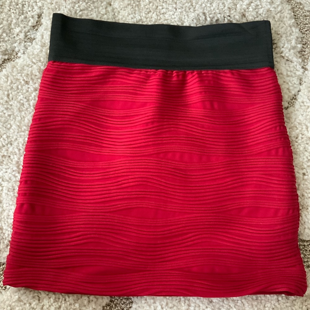 Charlotte Russe Body Con Red Skirt